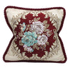 Royal Elegant Chenille Fabric Jacquard Embroidered Cushion