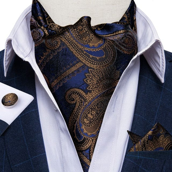 British Style Luxury Men Vintage Paisley Formal Cravat Tie 