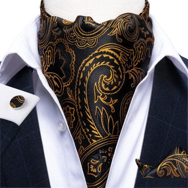 British Style Luxury Men Vintage Paisley Formal Cravat Tie 