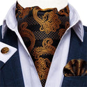 British Style Luxury Men Vintage Paisley Formal Cravat Tie 