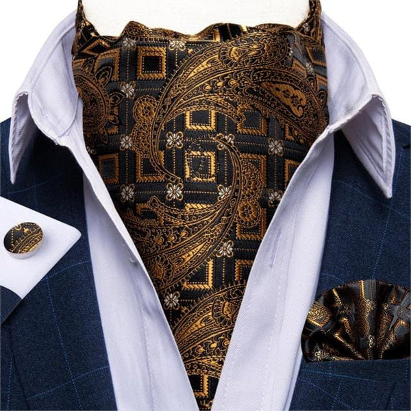 British Style Luxury Men Vintage Paisley Formal Cravat Tie 