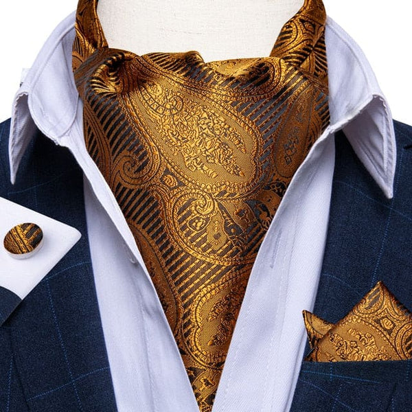 British Style Luxury Men Vintage Paisley Formal Cravat Tie 