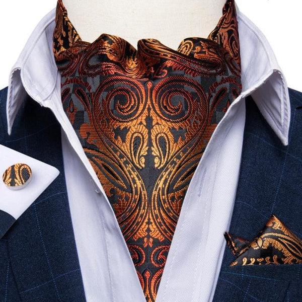 British Style Luxury Men Vintage Paisley Formal Cravat Tie 