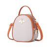Luxury Fashion Bee Decoration Women Designer Handbags - Grey