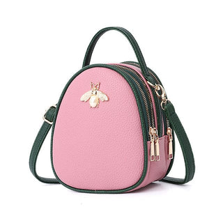 Luxury Fashion Bee Decoration Women Designer Handbags - Pink