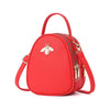 Luxury Fashion Bee Decoration Women Designer Handbags - Red 