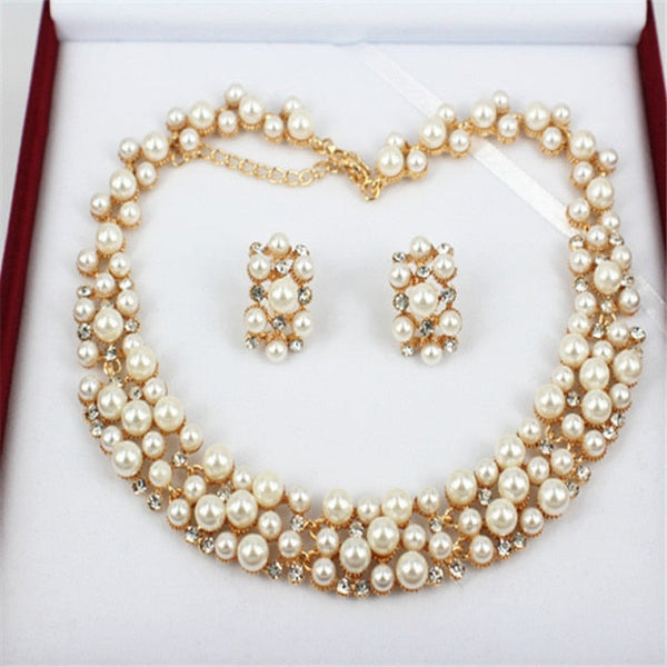 Pearl Dubai Beads Gold Color Party Jewelry - Jewelry On sale